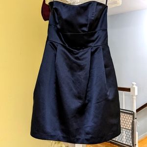 EUC Dark blue satin Cocktail Dress
